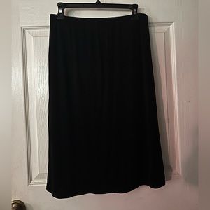 black midi skirt